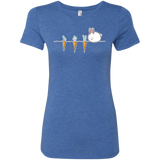 T-Shirts Vintage Royal / S Kawaii Rabbit and Carrots Women's Triblend T-Shirt