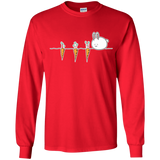 T-Shirts Red / YS Kawaii Rabbit and Carrots Youth Long Sleeve T-Shirt