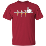 T-Shirts Cardinal / YXS Kawaii Rabbit and Carrots Youth T-Shirt