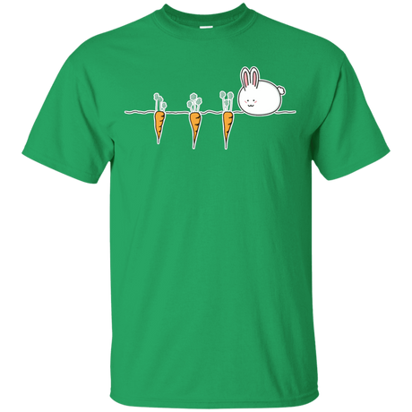 T-Shirts Irish Green / YXS Kawaii Rabbit and Carrots Youth T-Shirt