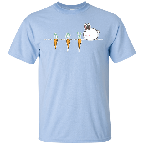 T-Shirts Light Blue / YXS Kawaii Rabbit and Carrots Youth T-Shirt