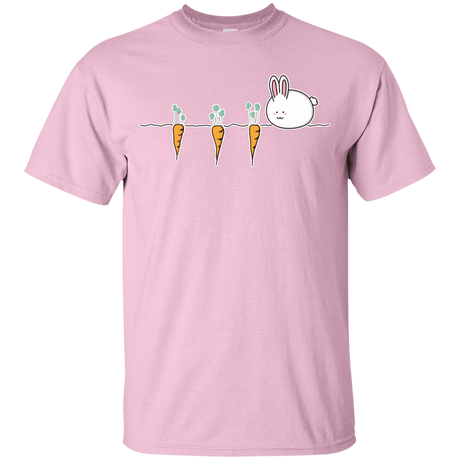 T-Shirts Light Pink / YXS Kawaii Rabbit and Carrots Youth T-Shirt