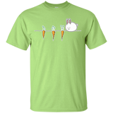 T-Shirts Mint Green / YXS Kawaii Rabbit and Carrots Youth T-Shirt