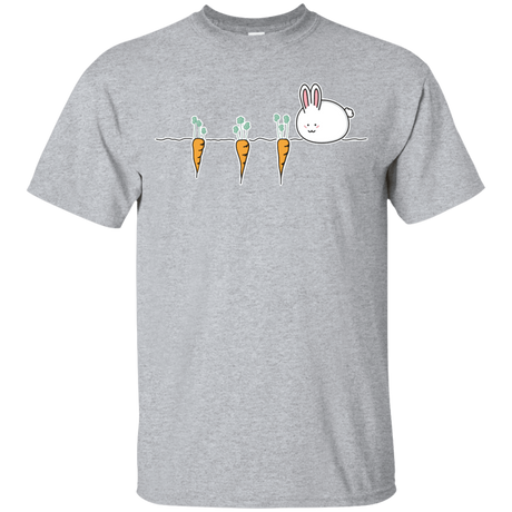 T-Shirts Sport Grey / YXS Kawaii Rabbit and Carrots Youth T-Shirt