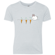 T-Shirts Heather White / YXS Kawaii Rabbit and Carrots Youth Triblend T-Shirt