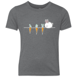 T-Shirts Premium Heather / YXS Kawaii Rabbit and Carrots Youth Triblend T-Shirt