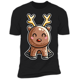 T-Shirts Black / S Kawaii Reindeer Men's Premium T-Shirt