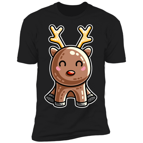 T-Shirts Black / S Kawaii Reindeer Men's Premium T-Shirt