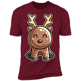 T-Shirts Cardinal / S Kawaii Reindeer Men's Premium T-Shirt