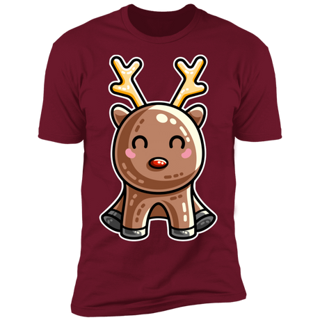 T-Shirts Cardinal / S Kawaii Reindeer Men's Premium T-Shirt
