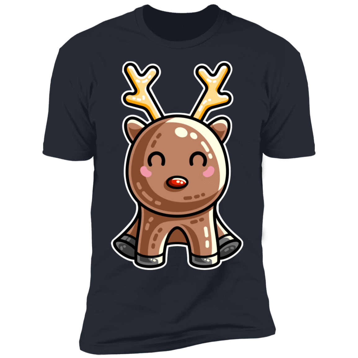 T-Shirts Indigo / S Kawaii Reindeer Men's Premium T-Shirt
