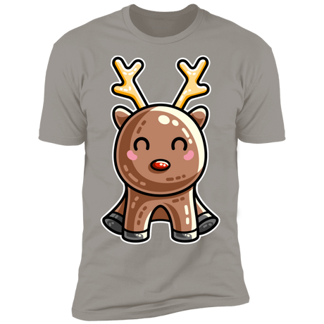 T-Shirts Light Grey / S Kawaii Reindeer Men's Premium T-Shirt