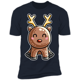T-Shirts Midnight Navy / S Kawaii Reindeer Men's Premium T-Shirt