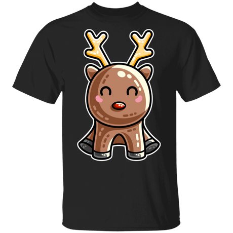 T-Shirts Black / S Kawaii Reindeer T-Shirt