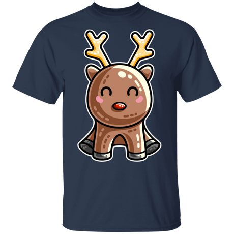 T-Shirts Navy / S Kawaii Reindeer T-Shirt