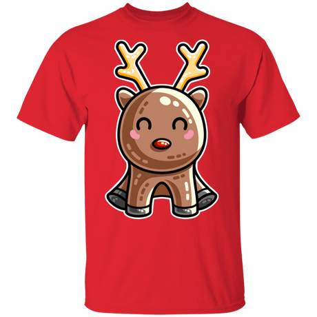 T-Shirts Red / S Kawaii Reindeer T-Shirt