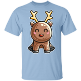 T-Shirts Light Blue / YXS Kawaii Reindeer Youth T-Shirt