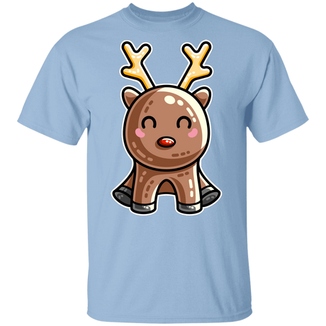 T-Shirts Light Blue / YXS Kawaii Reindeer Youth T-Shirt
