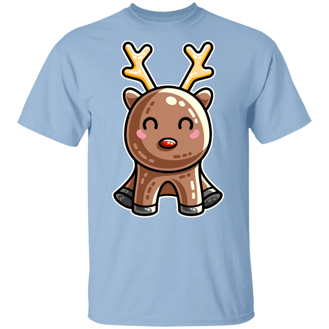 T-Shirts Light Blue / YXS Kawaii Reindeer Youth T-Shirt