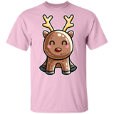 T-Shirts Light Pink / YXS Kawaii Reindeer Youth T-Shirt