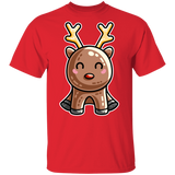 T-Shirts Red / YXS Kawaii Reindeer Youth T-Shirt