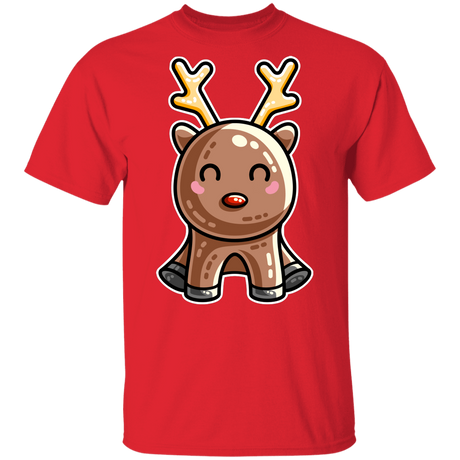 T-Shirts Red / YXS Kawaii Reindeer Youth T-Shirt