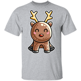 T-Shirts Sport Grey / YXS Kawaii Reindeer Youth T-Shirt