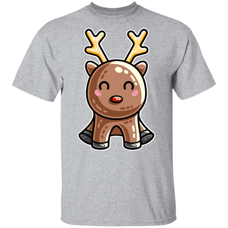 T-Shirts Sport Grey / YXS Kawaii Reindeer Youth T-Shirt