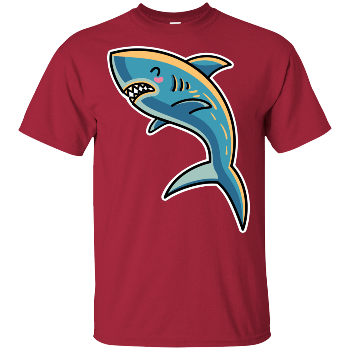 T-Shirts Cardinal / S Kawaii Shark T-Shirt