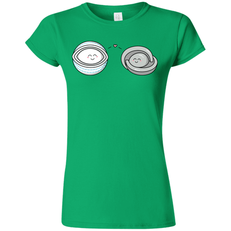 T-Shirts Irish Green / S Kawaii Timeless Mothership and Lifeboat Junior Slimmer-Fit T-Shirt