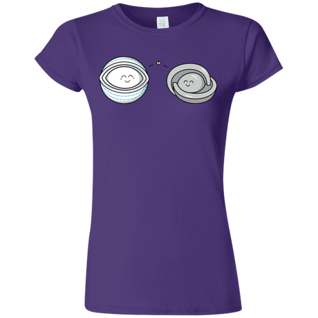 T-Shirts Purple / S Kawaii Timeless Mothership and Lifeboat Junior Slimmer-Fit T-Shirt