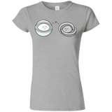 T-Shirts Sport Grey / S Kawaii Timeless Mothership and Lifeboat Junior Slimmer-Fit T-Shirt