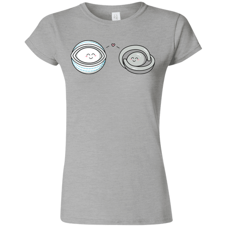 T-Shirts Sport Grey / S Kawaii Timeless Mothership and Lifeboat Junior Slimmer-Fit T-Shirt