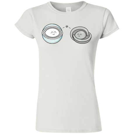 T-Shirts White / S Kawaii Timeless Mothership and Lifeboat Junior Slimmer-Fit T-Shirt