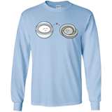 T-Shirts Light Blue / S Kawaii Timeless Mothership and Lifeboat Men's Long Sleeve T-Shirt