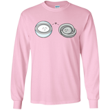 T-Shirts Light Pink / S Kawaii Timeless Mothership and Lifeboat Men's Long Sleeve T-Shirt