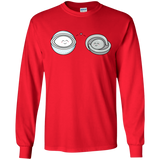 T-Shirts Red / S Kawaii Timeless Mothership and Lifeboat Men's Long Sleeve T-Shirt