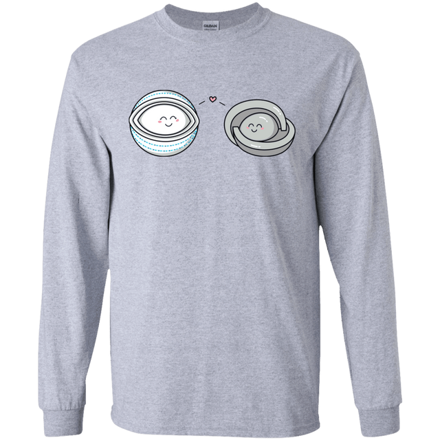 T-Shirts Sport Grey / S Kawaii Timeless Mothership and Lifeboat Men's Long Sleeve T-Shirt