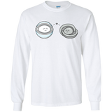 T-Shirts White / S Kawaii Timeless Mothership and Lifeboat Men's Long Sleeve T-Shirt