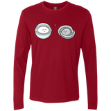 T-Shirts Cardinal / S Kawaii Timeless Mothership and Lifeboat Men's Premium Long Sleeve