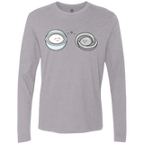 T-Shirts Heather Grey / S Kawaii Timeless Mothership and Lifeboat Men's Premium Long Sleeve