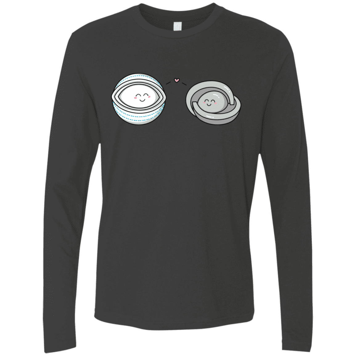 T-Shirts Heavy Metal / S Kawaii Timeless Mothership and Lifeboat Men's Premium Long Sleeve