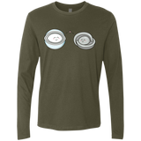 T-Shirts Military Green / S Kawaii Timeless Mothership and Lifeboat Men's Premium Long Sleeve