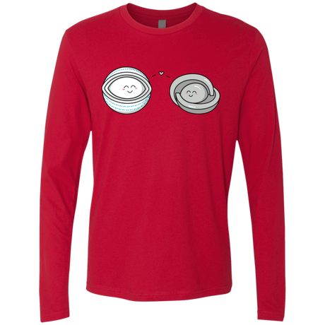 T-Shirts Red / S Kawaii Timeless Mothership and Lifeboat Men's Premium Long Sleeve