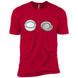 T-Shirts Red / X-Small Kawaii Timeless Mothership and Lifeboat Men's Premium T-Shirt