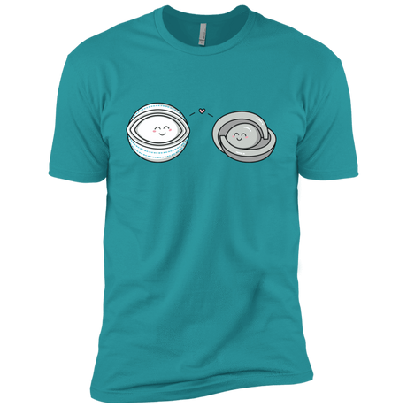 T-Shirts Tahiti Blue / X-Small Kawaii Timeless Mothership and Lifeboat Men's Premium T-Shirt