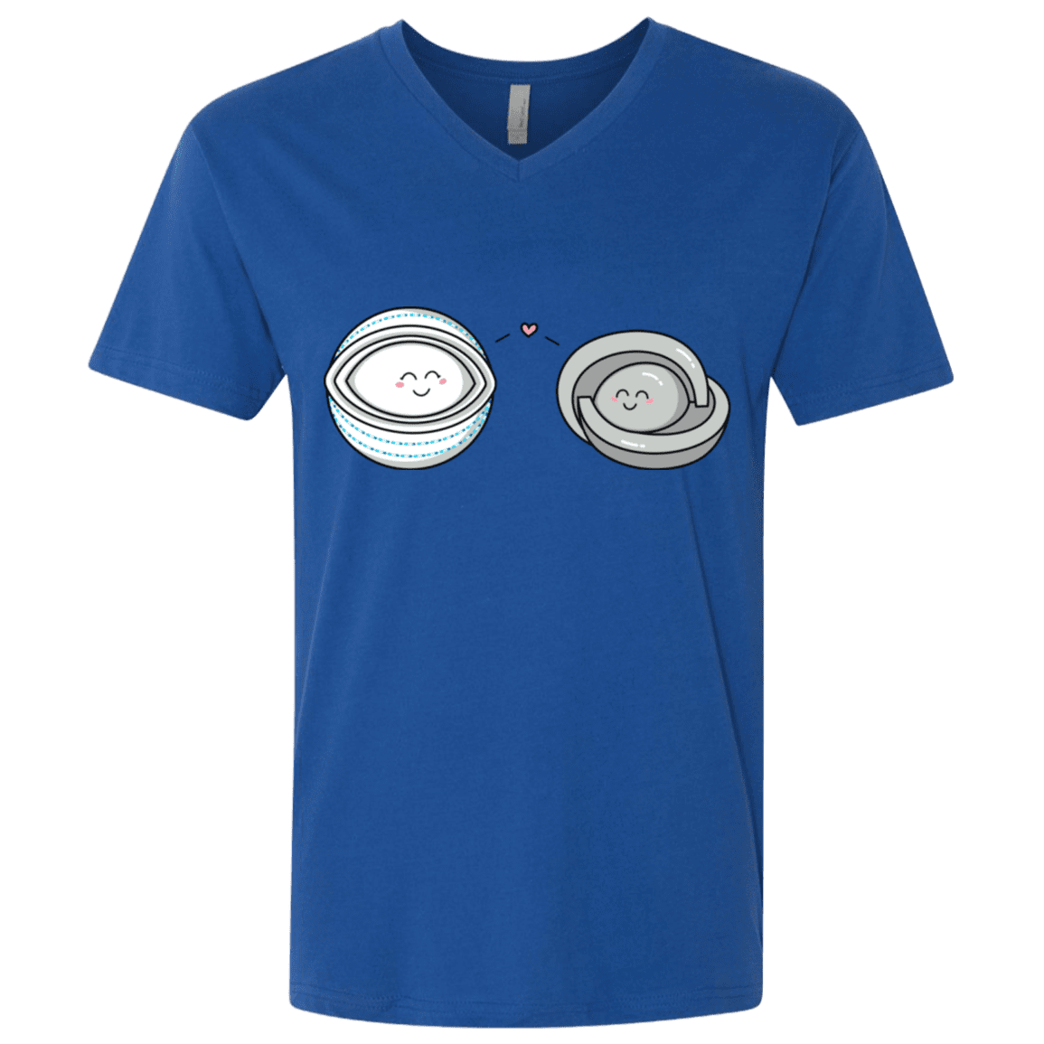 T-Shirts Royal / X-Small Kawaii Timeless Mothership and Lifeboat Men's Premium V-Neck