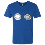 T-Shirts Royal / X-Small Kawaii Timeless Mothership and Lifeboat Men's Premium V-Neck