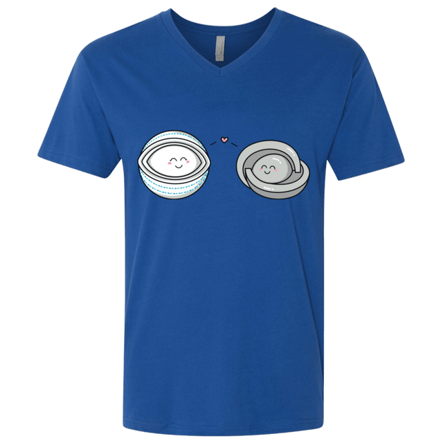 T-Shirts Royal / X-Small Kawaii Timeless Mothership and Lifeboat Men's Premium V-Neck