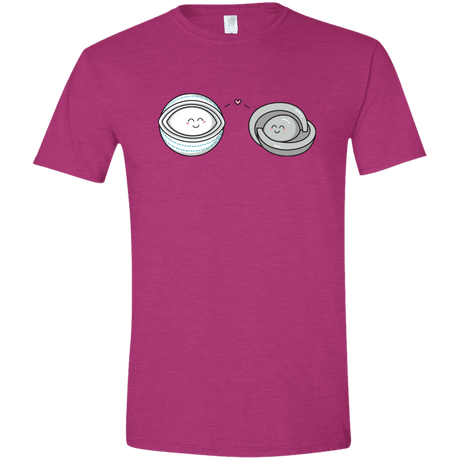 T-Shirts Antique Heliconia / S Kawaii Timeless Mothership and Lifeboat Men's Semi-Fitted Softstyle